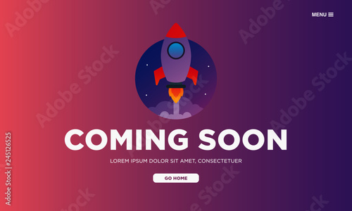 Coming Soon Page Design for Website
