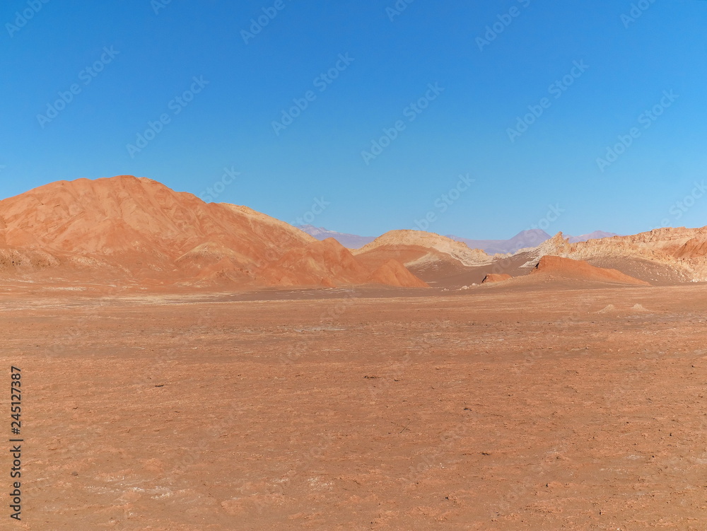 Rock formations in the desert of Atacama