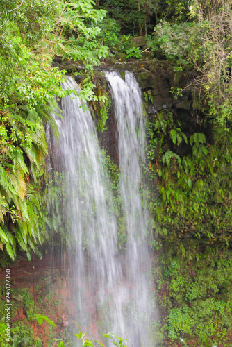 Falls in tropical forest. Amber Mountain  Diego-Suarez  Madagascar