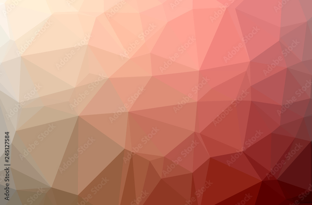 Obraz premium Illustration of abstract Red horizontal low poly background. Beautiful polygon design pattern.