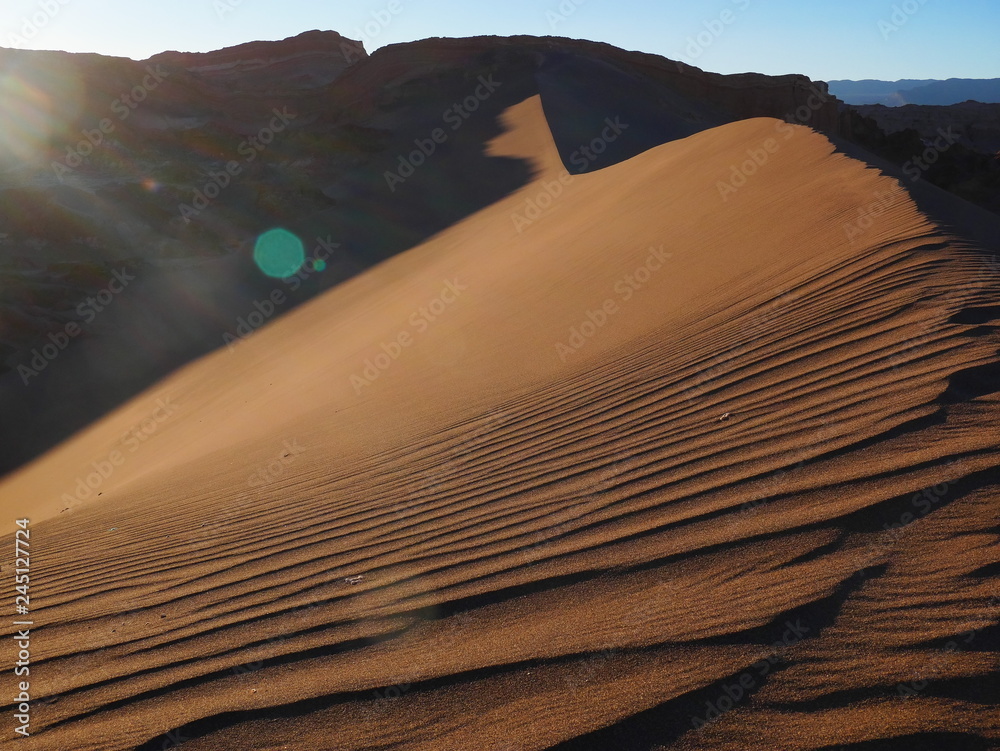 Rock formations in the desert of Atacama