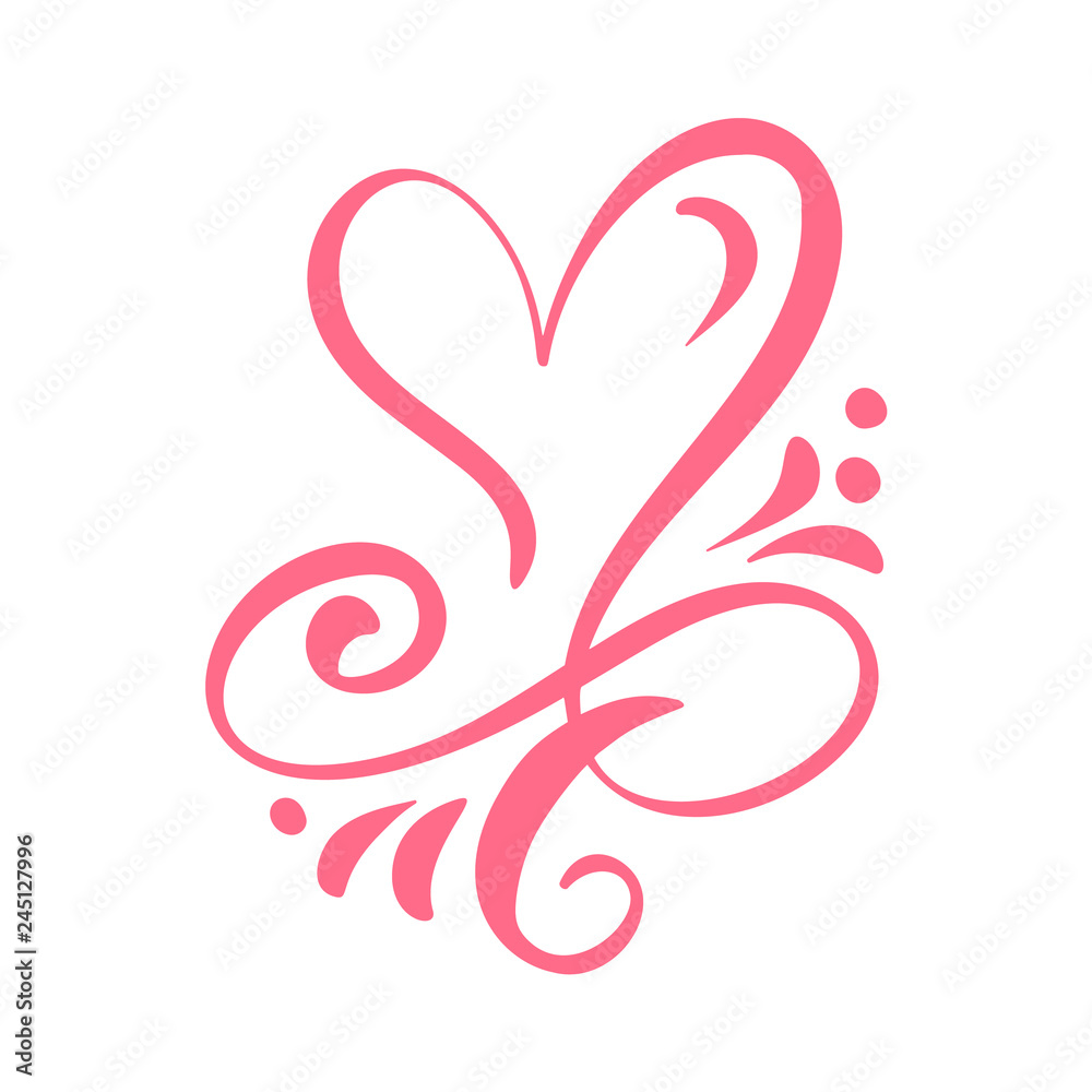 Heart love sign Vector illustration. Romantic symbol linked, join, passion and wedding. Design flat element of valentine day. Template for t-shirt, card, poster Heart love sign Vector illustration. Romantic symbol linked, join, passion and wedding. Design flat element of valentine day. Template for t-shirt, card, poster