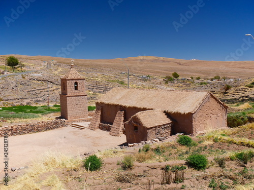 Socaire church. Desert of Atacama, Chile.