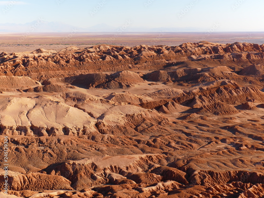 Rock formations in the desert of Atacama