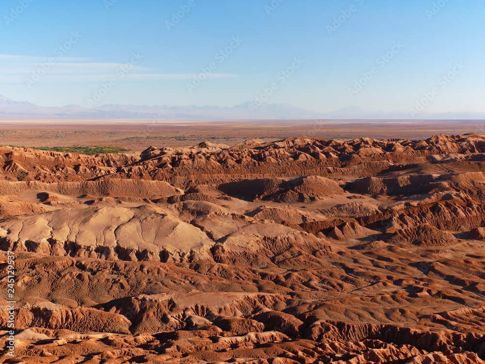 Rock formations in the desert of Atacama