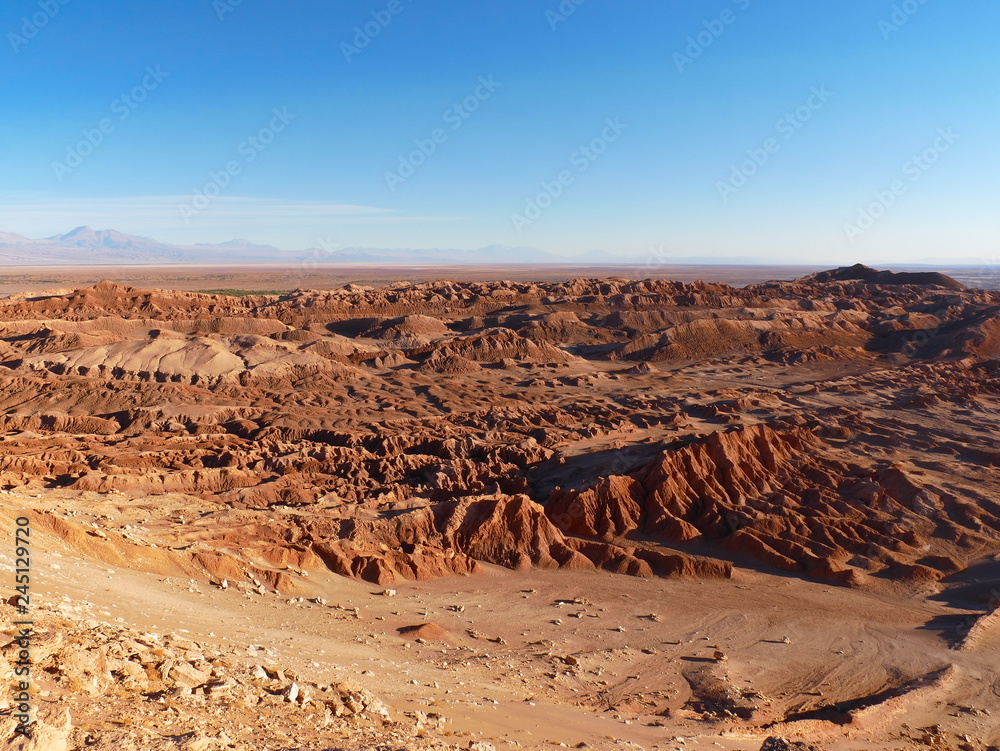 Rock formations in the desert of Atacama