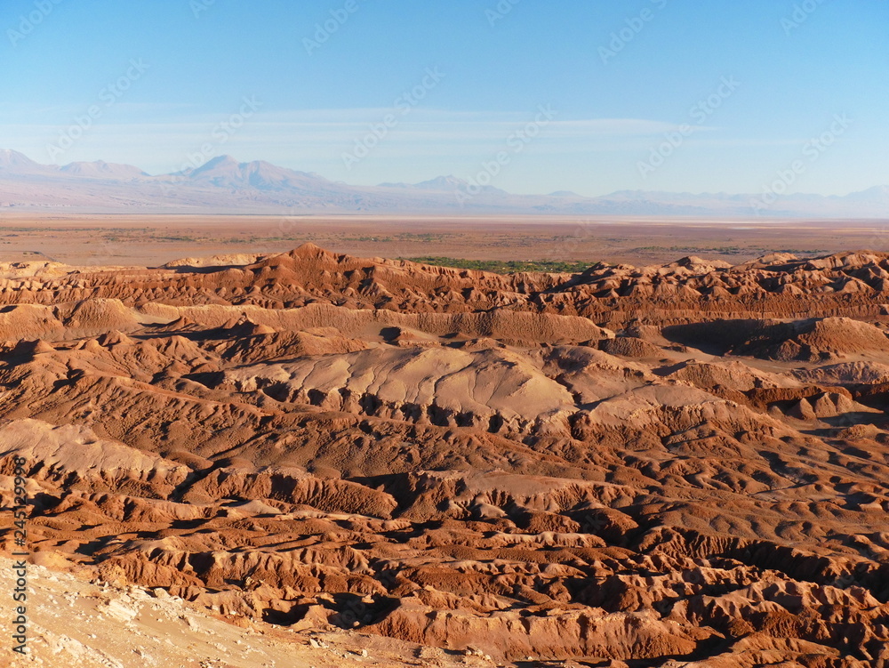 Rock formations in the desert of Atacama