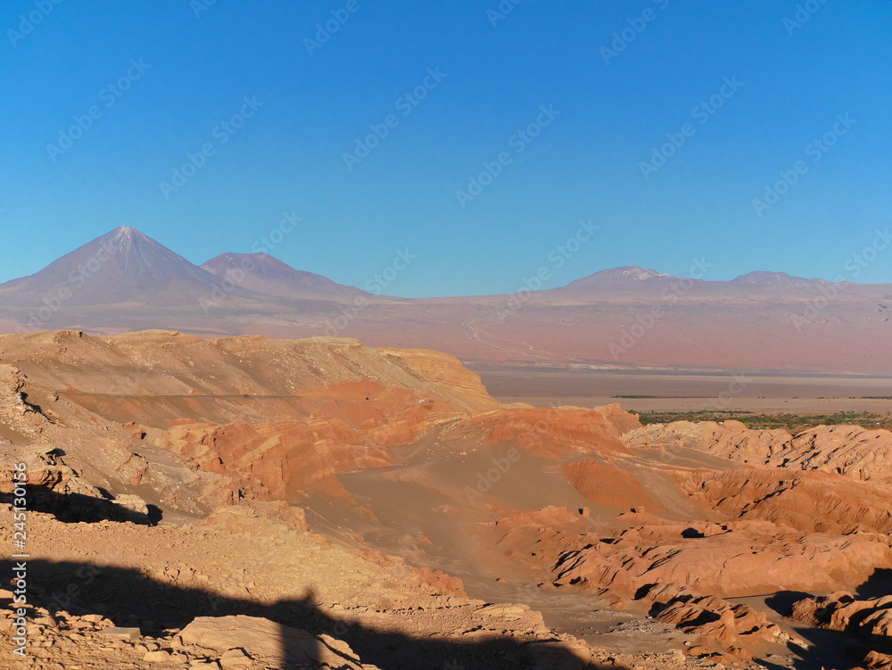 Naklejka premium Rock formations in the desert of Atacama