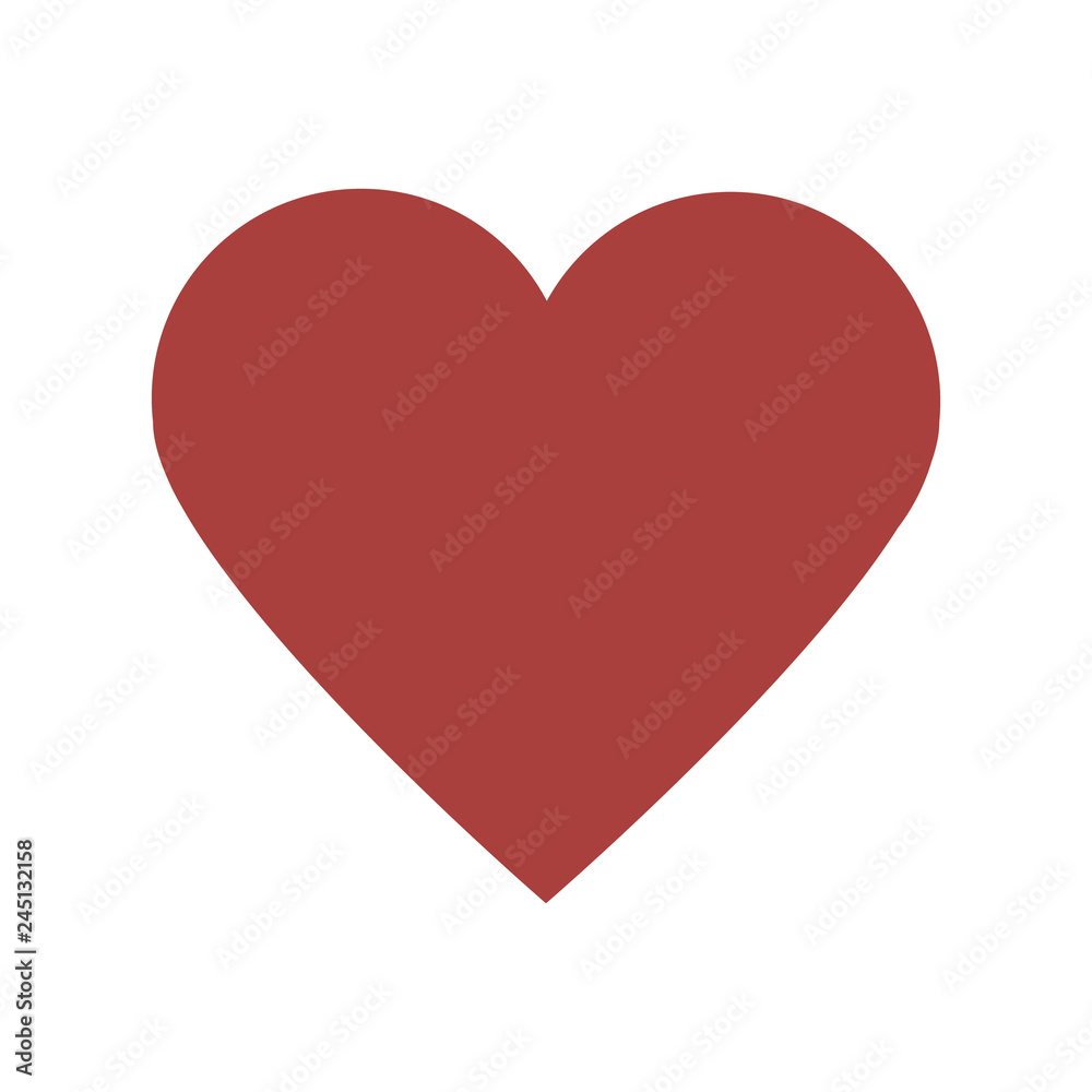 Simple Red Heart on white background. Perfect for wedding invitation, St. Valentines Day cards,baners, scrapbooking, icons, logos and other design projects. Vector Eps10 Simple Red Heart on white background. Perfect for wedding invitation, St. Valentines Day cards,baners, scrapbooking, icons, logos and other design projects. Vector Eps10