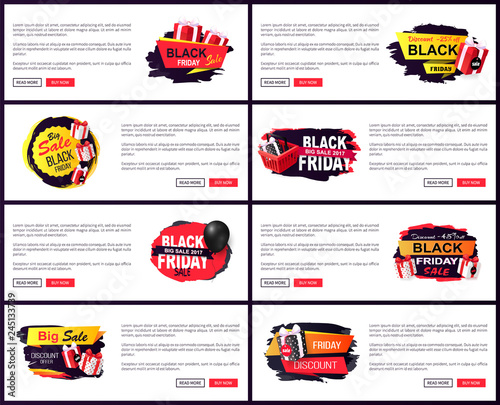 Web Pages with Text and Boxes, Presents and Gifts