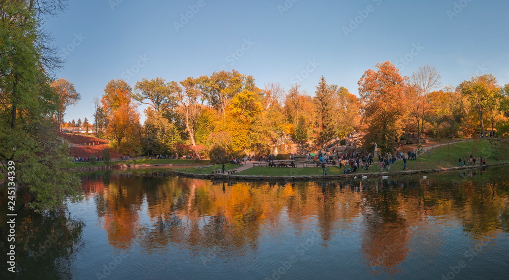 Autumn in Sofiyivka Park in Uman, Ukraine Autumn in Sofiyivka Park in Uman, Ukraine