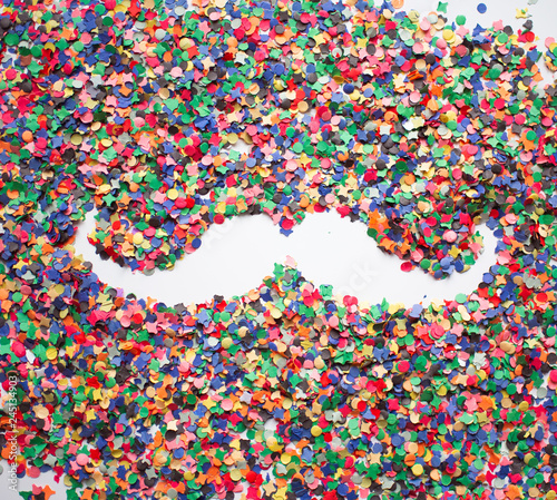 Carnival Moustache Confetti