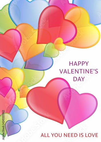 Image for postcards  posters Happy Valentine s Day