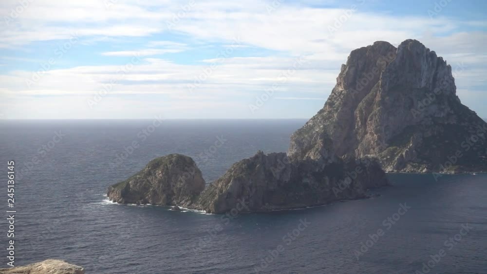 Panoramic video of the island of Es vedra in ibiza Panoramic video of the island of Es vedra in ibiza