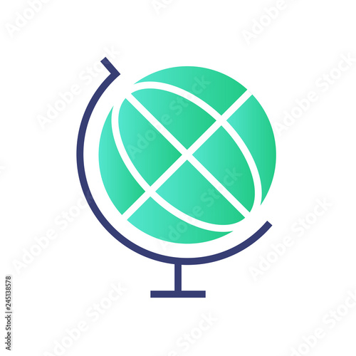Geography gradient illustration