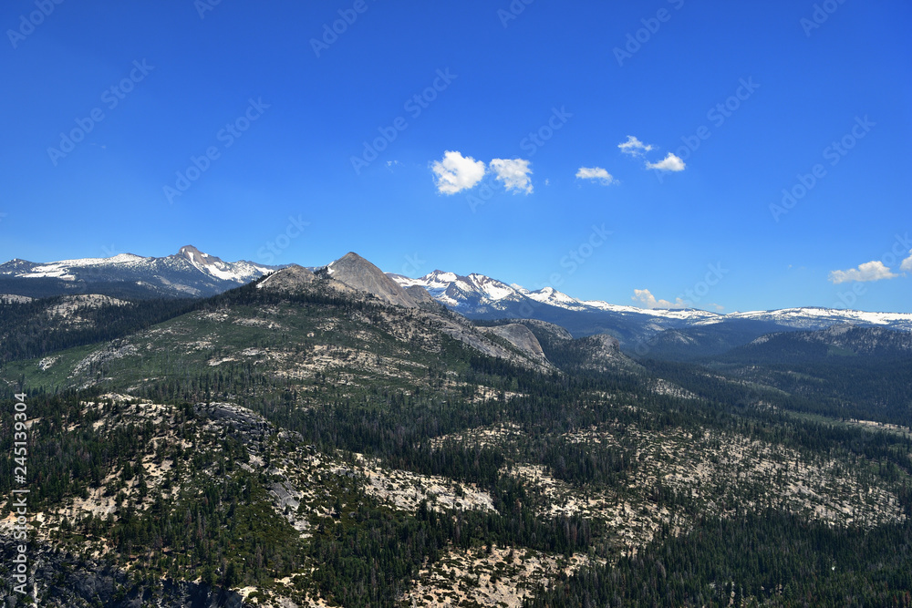 Beautiful valley view from Glacier Point in Yosemite National Park, California, USA