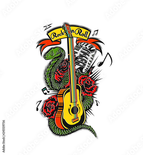 Musical instruments background. Vector illustration design.