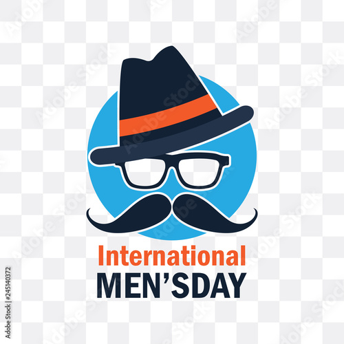 Movember, international men's day. vector illustation