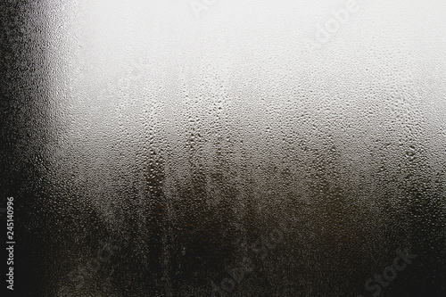 Obraz na płótnie water condensation on a window