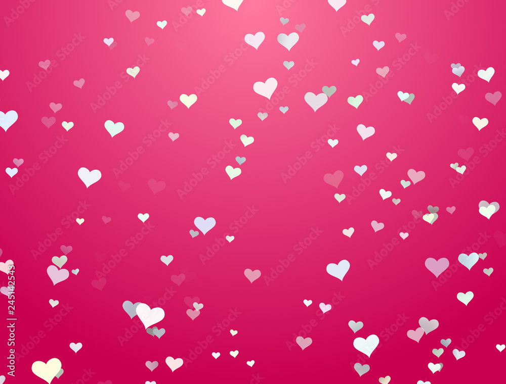 white hearts particles on pink background white hearts particles on pink background