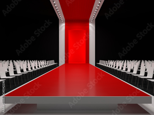 Fashion empty runway