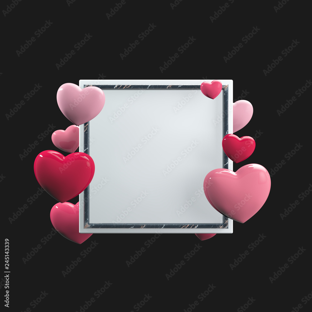 3d rendering Valentines day background with Heart Shaped . illustration.Wallpaper, posters, brochure, banners. 3d rendering Valentines day background with Heart Shaped . illustration.Wallpaper, posters, brochure, banners.