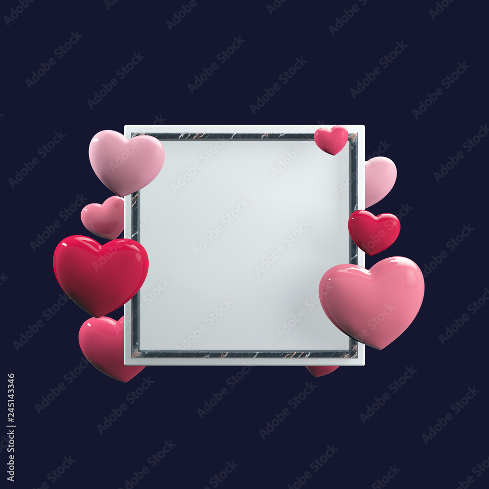 3d rendering Valentines day background with Heart Shaped . illustration.Wallpaper, posters, brochure, banners. 3d rendering Valentines day background with Heart Shaped . illustration.Wallpaper, posters, brochure, banners.