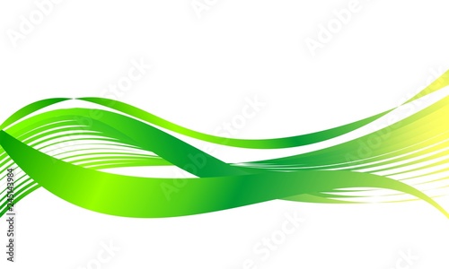 Abstract eco waves for background or template. Vector graphic illustration.