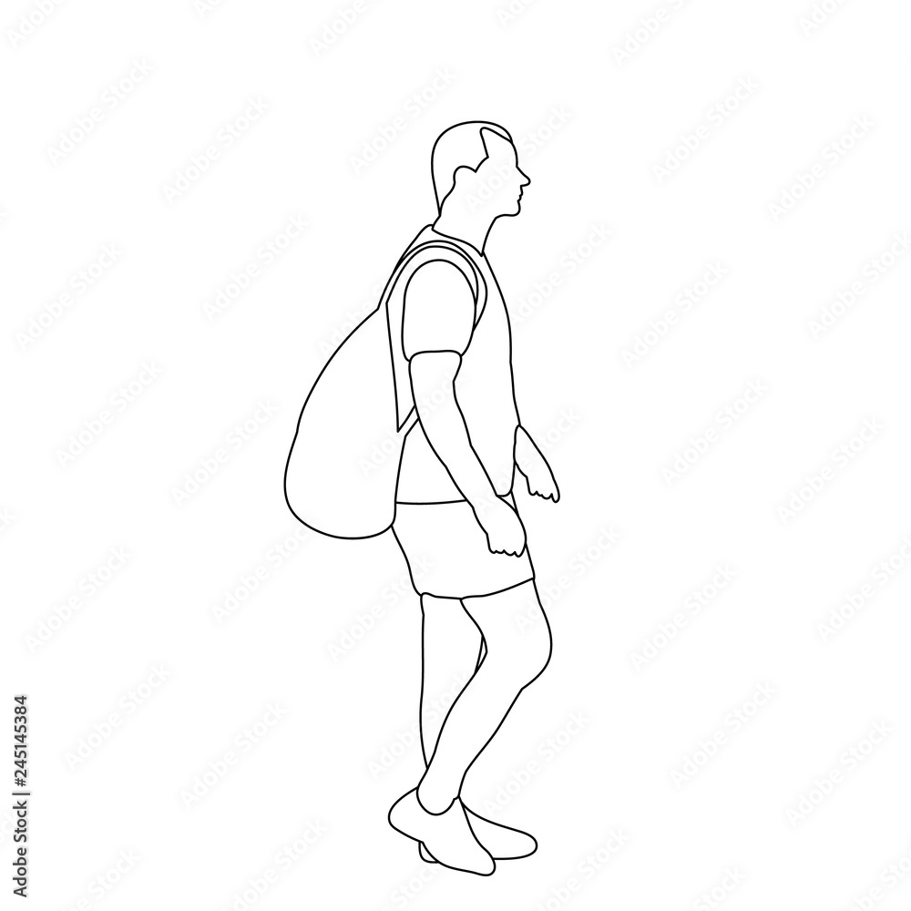 23,283 Sketch Walking Man Images, Stock Photos, 3D objects, & Vectors |  Shutterstock