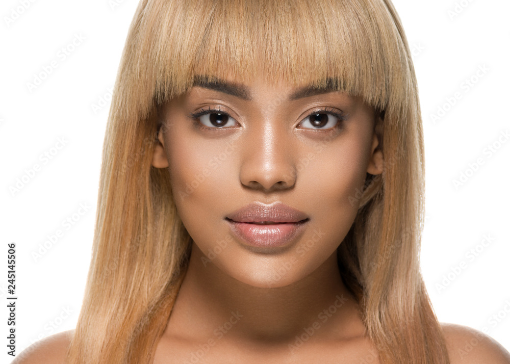 Beauty black skin woman african ethnic female face portrait Beauty black skin woman african ethnic female face portrait