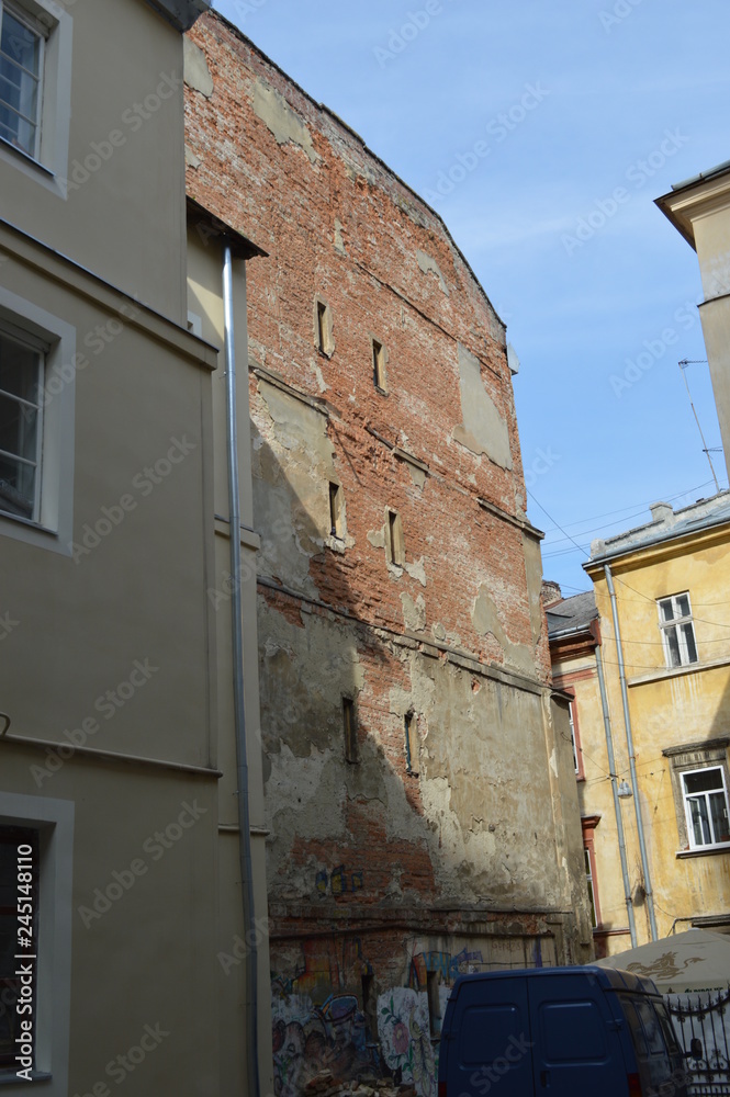 street in old town of Lviv