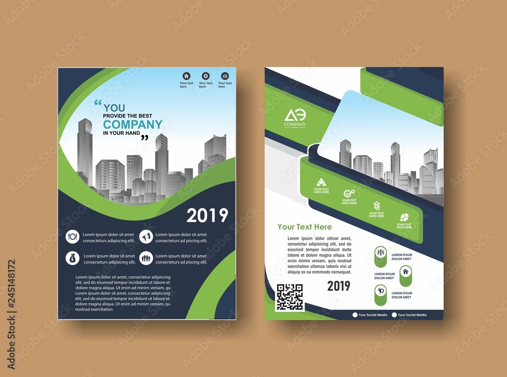 Corporate flyer, layout template. with elements and placeholder for picture. Corporate flyer, layout template. with elements and placeholder for picture.