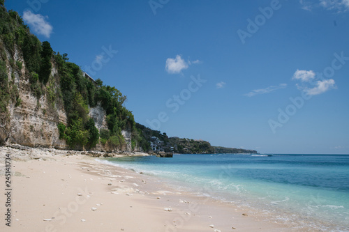 tropical beach in bali indonesia