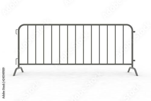 Fototapeta Naklejka Na Ścianę i Meble -  Steel Barricade 3d rendering