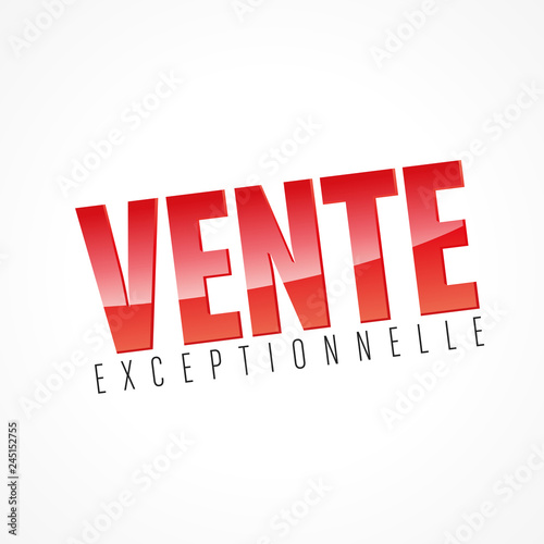 vente exceptionnelle