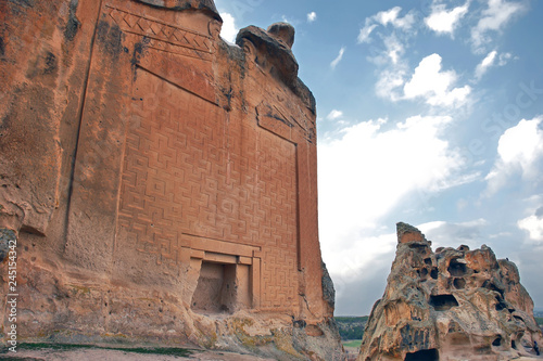 Yazilikaya frig monument in Han Turkey photo
