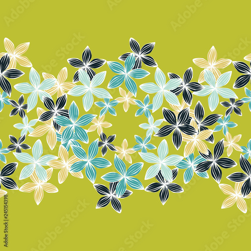 Mandala floral ornament. Painted flowers. Wreath. Summer day. Can be used for wallpaper, textile, invitation card, wrapping, web page background.