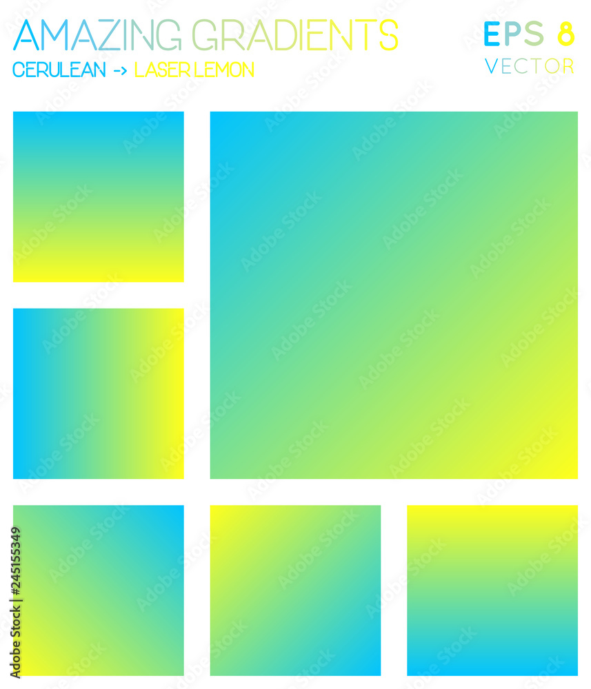 Colorful gradients in cerulean, laser lemon color tones. Admirable gradient  background, pleasant vector illustration. Stock Vector | Adobe Stock