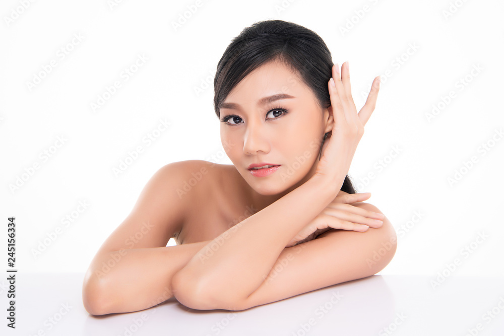 Beautiful Young asian Woman with Clean Fresh Skin Beautiful Young asian Woman with Clean Fresh Skin