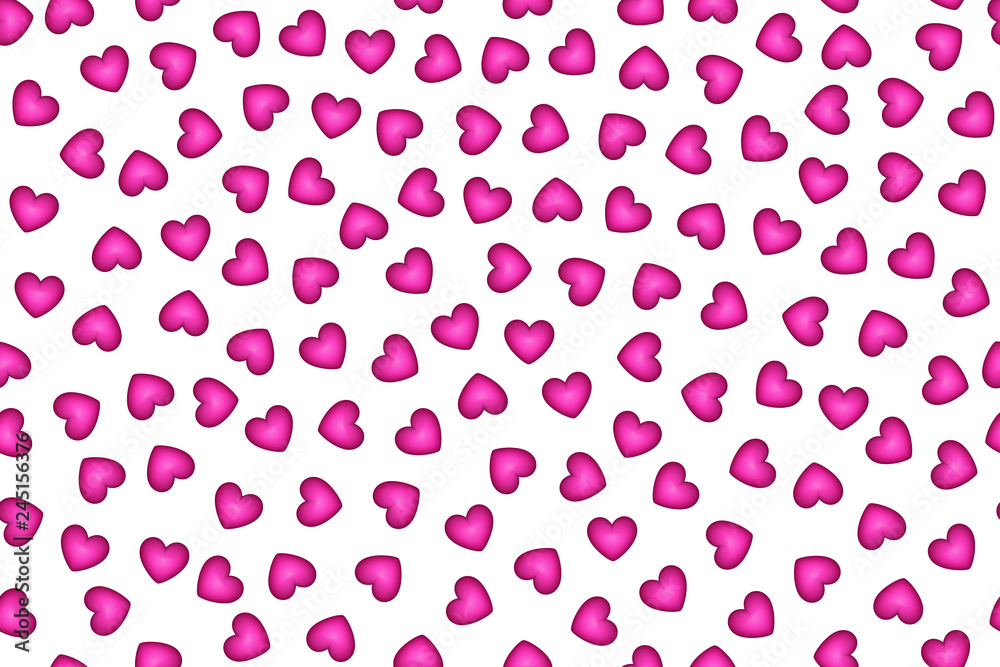 Simple hearts seamless vector pattern