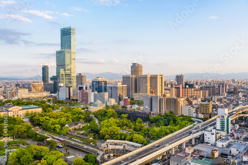 Osaka  Japan cityscape
