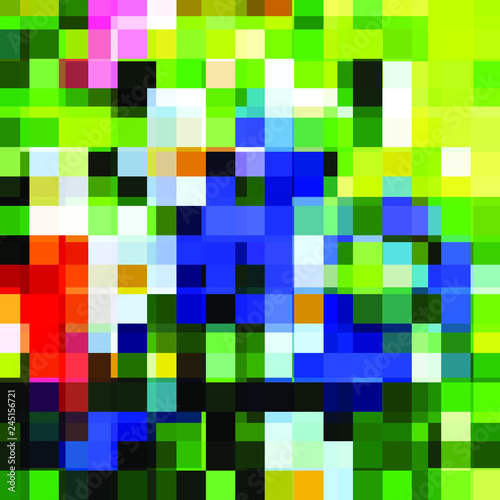 Chaos of colored figures
