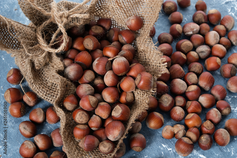 Hazelnuts. Food background, photo wallpaper. Hazelnuts. Food background, photo wallpaper.