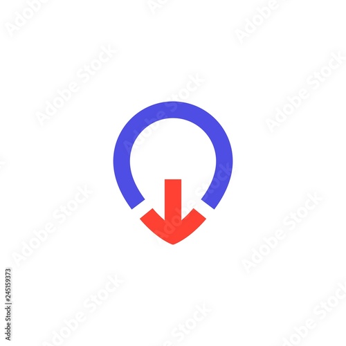 Check point creative symbol concept. Global Positioning System icon template. Navigation mark. Spot sign vector illustration.