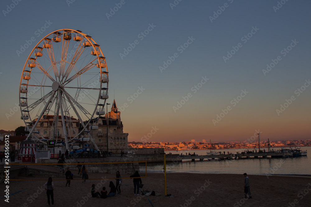 Ferris wheel in Cascais Ferris wheel in Cascais