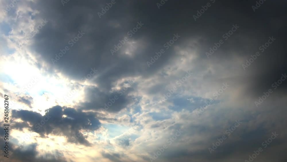 time lapse of beautiful sunrise, time lapse of sun rays emerging through the clouds time lapse of beautiful sunrise, time lapse of sun rays emerging through the clouds