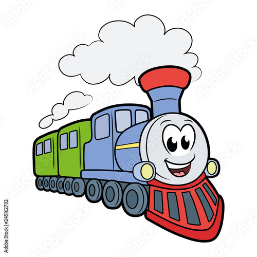 Cute smiling train