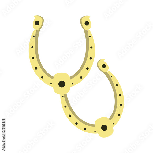 Horseshoes lucky symbol