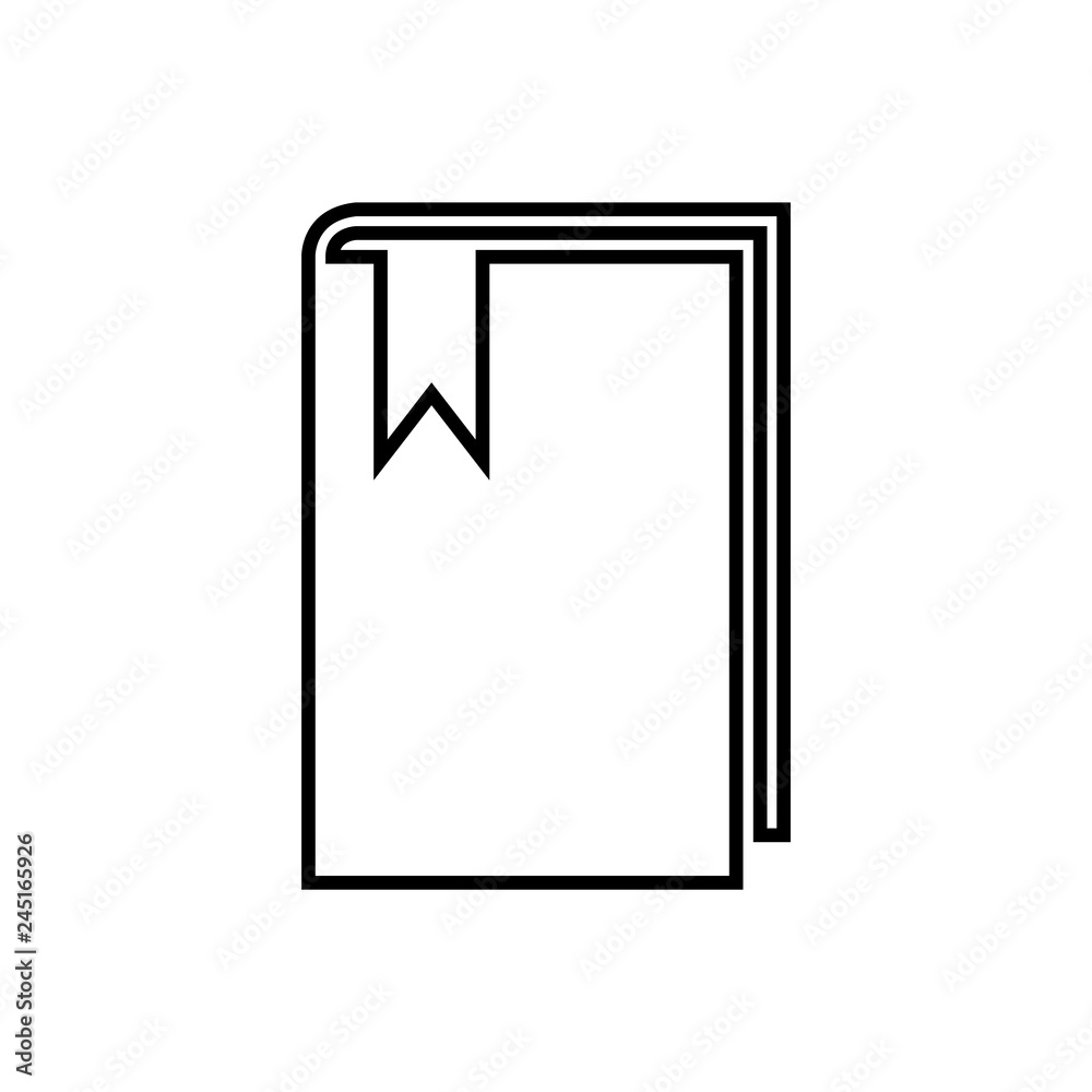 line book Icon, logo on white background line book Icon, logo on white background