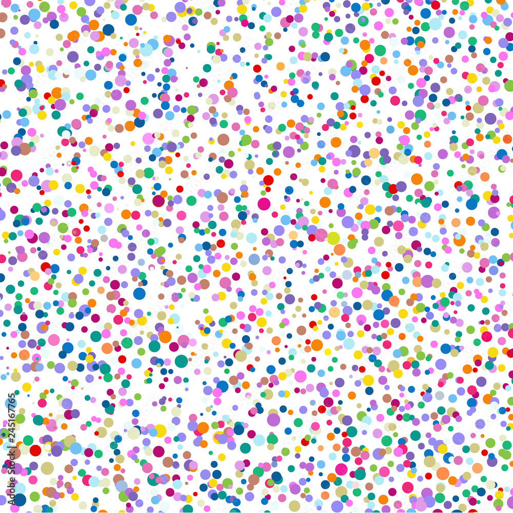  The mosaic of a bright colorful  dots on a white background. 